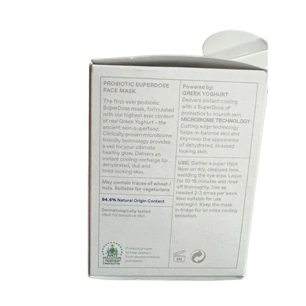 Korres Womens/Unisex Greek Yoghurt Probiotic Superdose‎ Face Cream Mask 100 mL